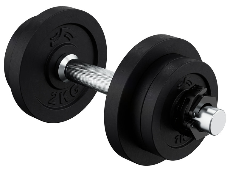 Spokey High-quality dumbbell set, 7.5 kg, 10 kg, 15 kg, 20 kg, ideal dumbbell set for home fitness and strength training