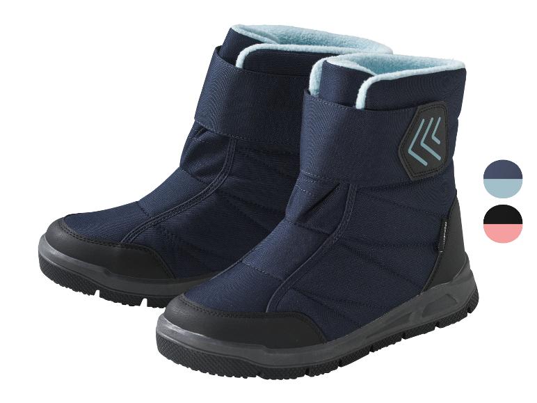Bottes d'hiver bleues avec doublure en polaire