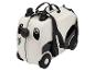 Wit-zwarte panda kinderkoffer met wielen en een riem