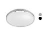 LED plafondlamp met metalen frame.