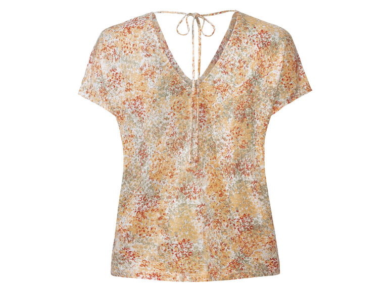 Ga naar volledige schermweergave: esmara® T-shirt met V-hals van een linnenmix - afbeelding 7