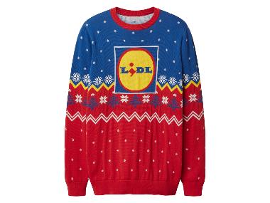 Pull De Noël Parkside Lidl Taille L - Rouge En Acrylique (Édition 2025) Neuf Avec Étiquette
