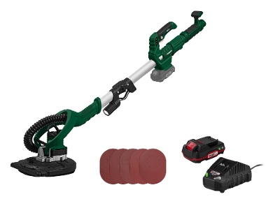 Set Ponceuse girafe 20 V PARKSIDE® PWDSA20 avec batterie 2 Ah PAP20, chargeur 2,4 A PLG20 et set de papier abrasif