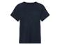 T-shirt bleu marine à manches courtes.
