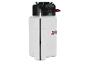 Witte 5L drukspuit met zwarte en groene details, volumemeter en Parkside-logo.