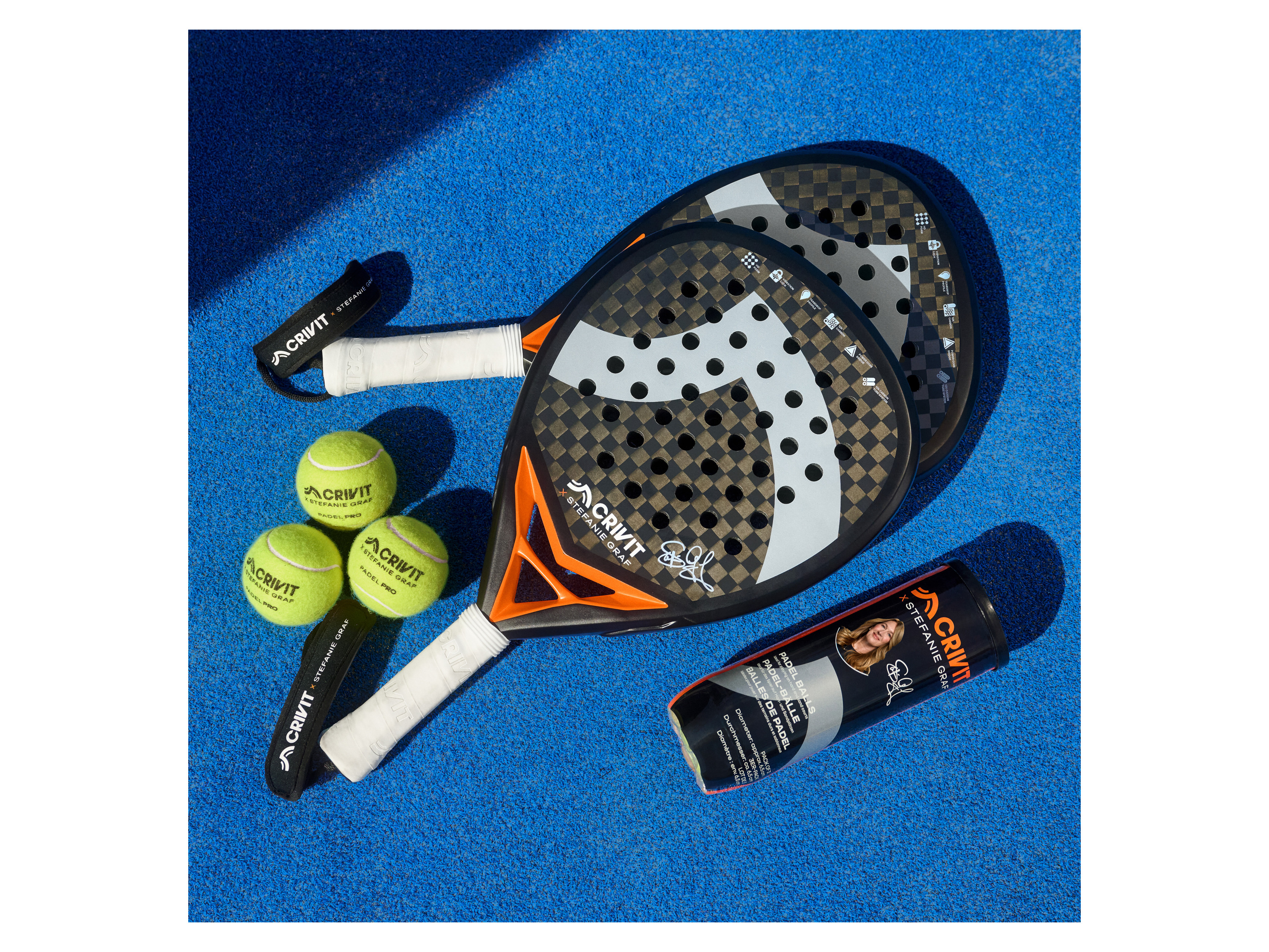 CRIVIT Padelracket »12K Carbon PRO« - 10