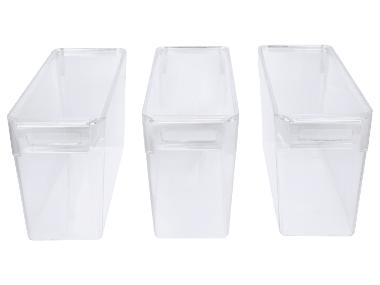 SILVERCREST® Organisateurs de réfrigérateur avec couvercle, 3 pièces
