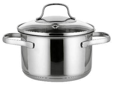 SILVERCREST® Casserole premium en acier inoxydable, Ø 16 cm