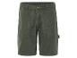 Olijfgroene cargoshorts.
