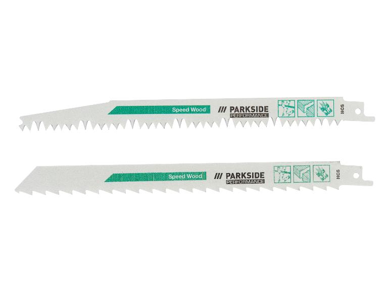 Deux lames de scie Parkside Speed Wood pour le bois.