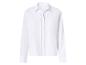 Chemise blanche à manches longues avec détails brodés sur le devant
