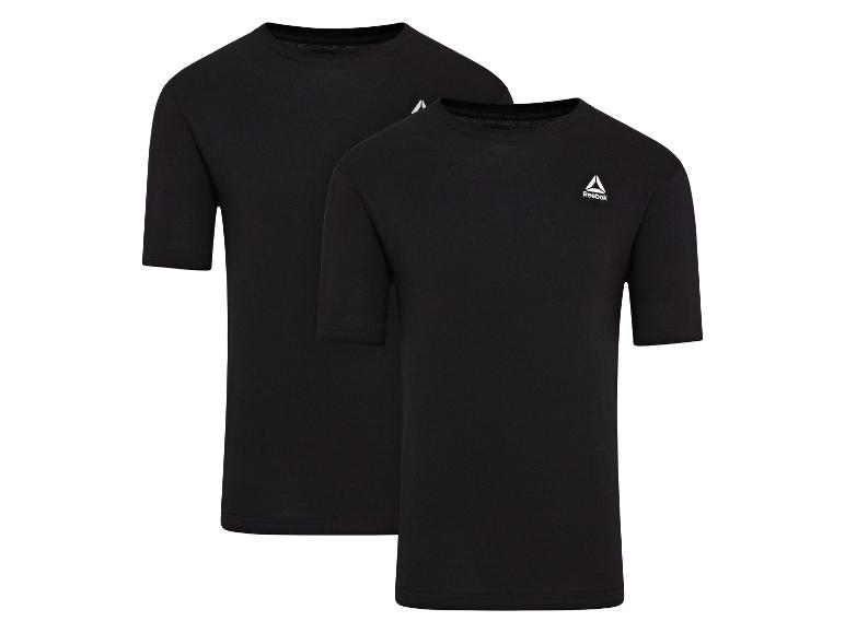 Deux t-shirts Reebok noirs à manches courtes