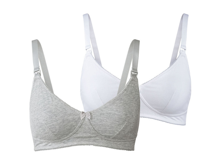 Aller en mode plein écran esmara® Set de 2 soutiens-gorge d'allaitement en un mélange de coton bio - Photo 8