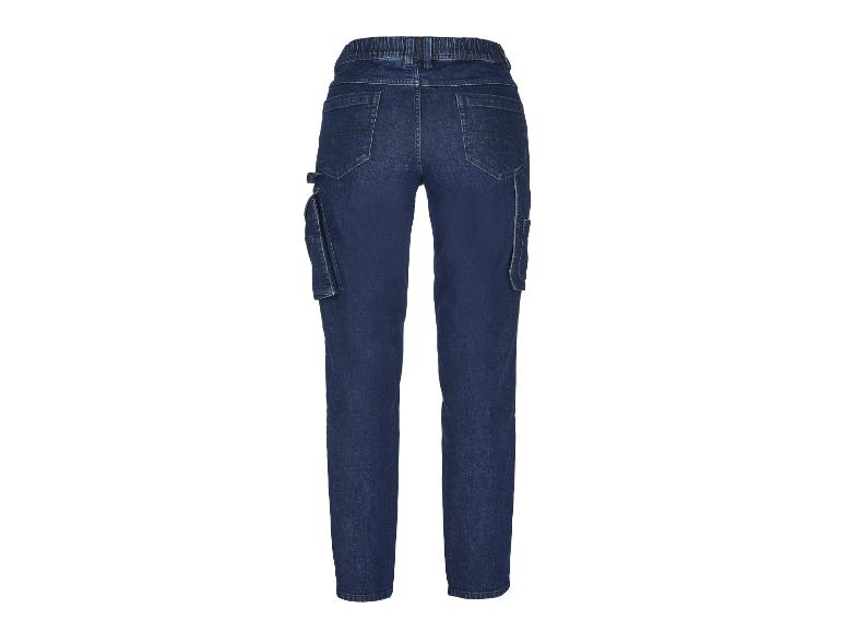JINSHI Cargobroek voor dames, lange werkbroek, sportbroek, hoge taille, met zakken, Blauw grijs., XXL JINSHI Cargobroek voor dames, lange werkbroek, sportbroek, hoge taille, met zakken, Blauw grijs., XXL