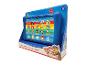 Een blauwe Paw Patrol muziektafel met personages van de cartoon.