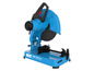 Een blauwe Güde GMT 355-2.2 metaalzaagmachine