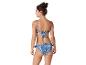 Blauwe paisley badpak met twee delen.