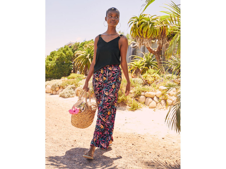 Aller en mode plein écran esmara® Pantalon d'été confortable avec jambes larges - Photo 6
