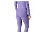 Femme en tenue de sport violette, vue arrière