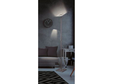 LIVARNO home Ledstaanlamp, met leeslampje, hoogte 180 cm