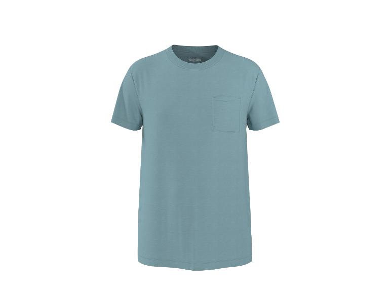 T-shirt bleu clair à manches courtes avec poche poitrine