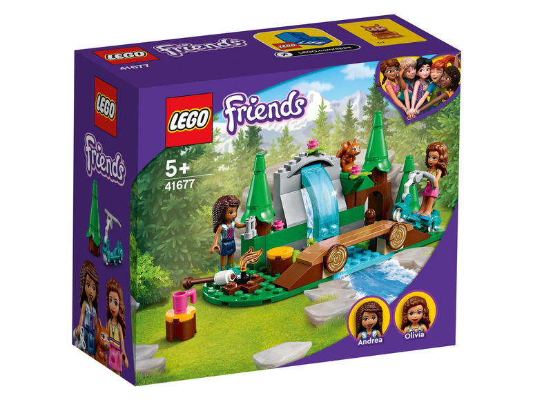 Ga naar volledige schermweergave: LEGO® Friends Waterval in het bos (41677) - afbeelding 1