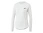 Wit dames T-shirt met lange mouwen en ronde hals