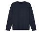 Een donkerblauwe, mannelijke longsleeve.