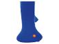 Jouet aquatique gonflable bleu avec une valve orange.
