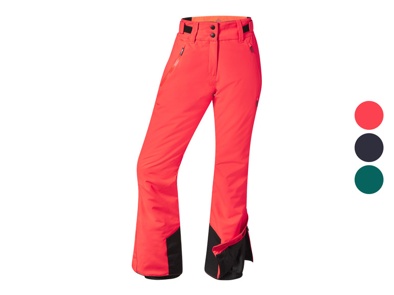 Rode ski broek van Crivit met zwarte details.