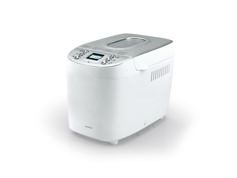 Witte broodbakmachine van Silvercrest.