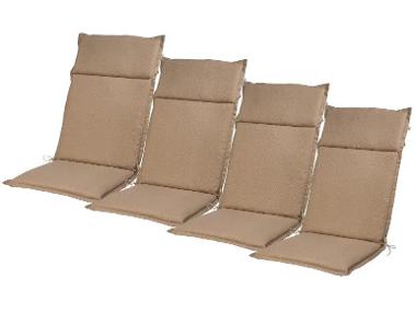 Lot de 4 coussins pour chaise de jardin, 120 x 50 cm LIVARNO home