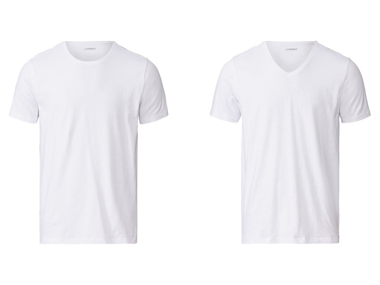 Ga naar volledige schermweergave: LIVERGY Set van 2 T-shirts van een katoenmix - afbeelding 2