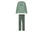Groene herenpyjama met lange mouwen en 'ATHLETIC 1986'-print