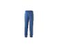Pantalon de survêtement bleu pour homme avec taille élastique et poignets aux chevilles.