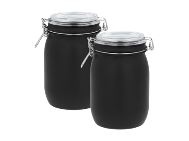 SILVERCREST® Set de 2 bocaux de conservation – bocaux à fermeture hermétique