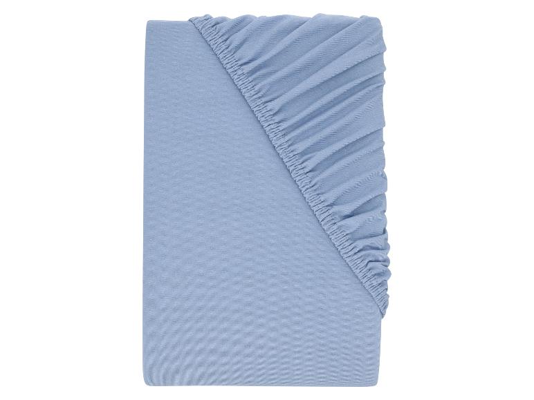 Drap-housse bleu clair