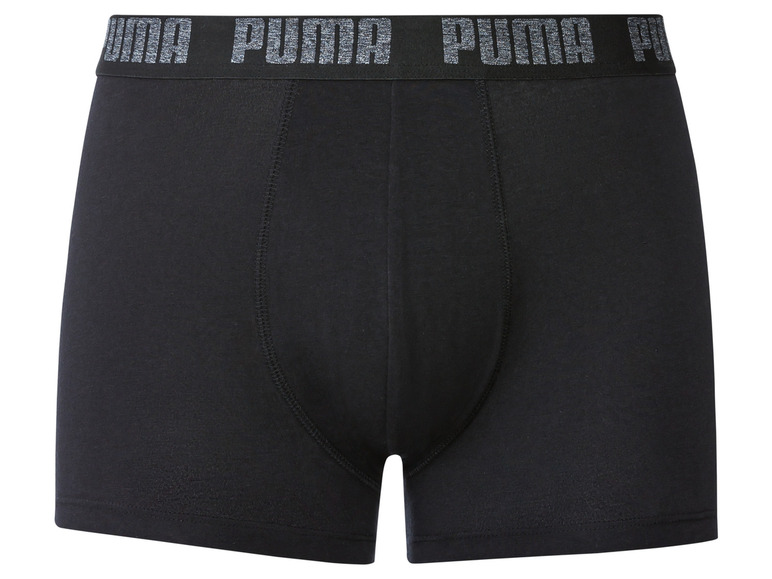 Boxers Puma noirs avec logo gris.