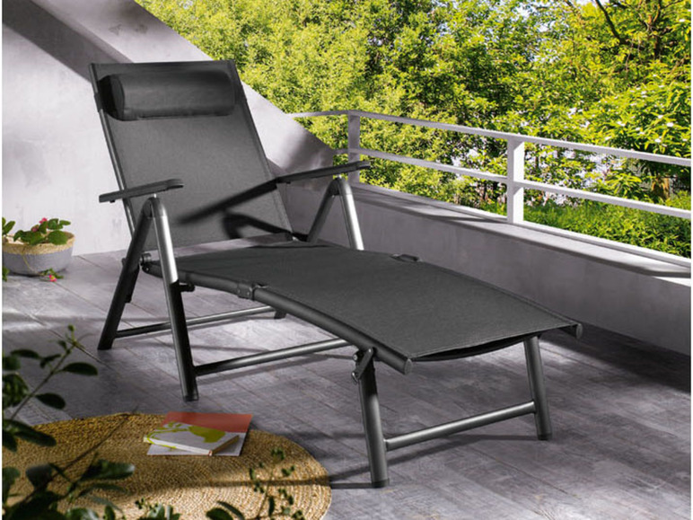 Aller en mode plein écran LIVARNO home Chaise longue en aluminium »Houston«, pliable - Photo 4