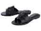 Zwarte Esmara sandalen met gekruiste bandjes.