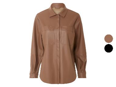 ESMARA® Surchemise aspect cuir pour femmes