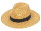 Chapeau de paille avec ruban noir