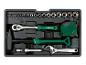 Kit d'outils PARKSIDE avec cliquet, douilles, marteau, mètre ruban et clé.