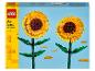 LEGO set met twee gele zonnebloemen, voor kinderen vanaf 8 jaar.
