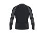 T-shirt fonctionnel noir à manches longues pour homme avec détails gris au dos.