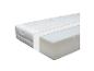 Coupe transversale d'un matelas, montrant les couches internes de mousse et la housse.