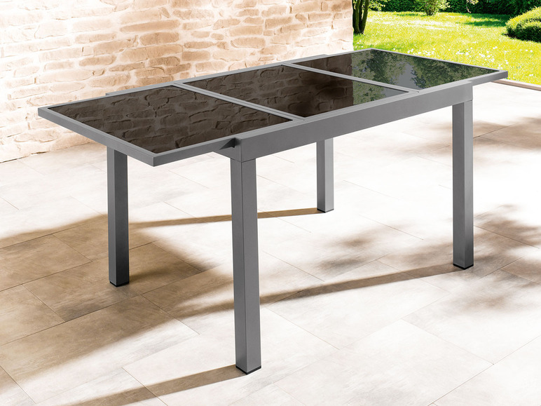 Aller en mode plein écran Table de jardin en aluminium gris extensible LIVARNO home Houston - Photo 10