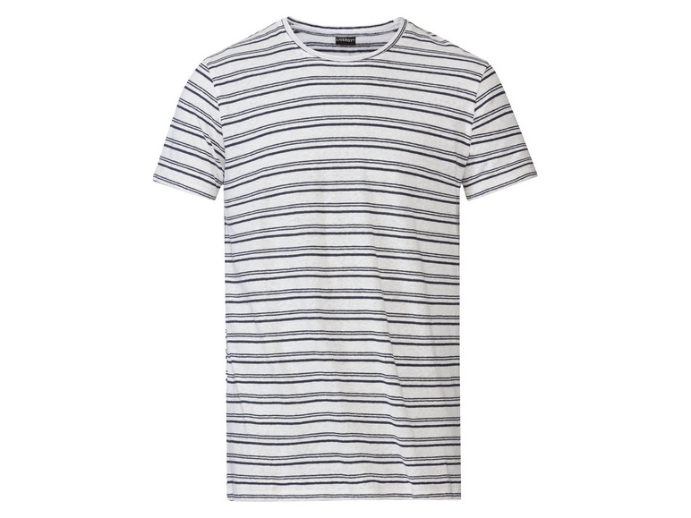 Ga naar volledige schermweergave: LIVERGY® Nauwaansluitend t-shirt van een linnenmix - afbeelding 2