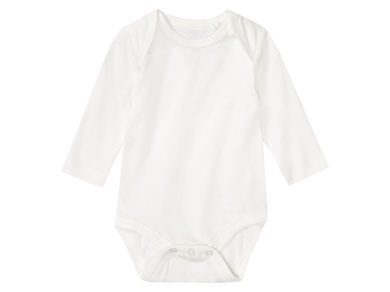Aller en mode plein écran lupilu® Set de 3 bodies en pur coton avec manches longues - Photo 10