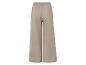 Beige wijde broek, achterkant.